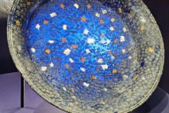 Marbled glass bowl