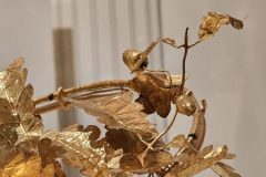 Golden Macedonian oak wreath (another detail)